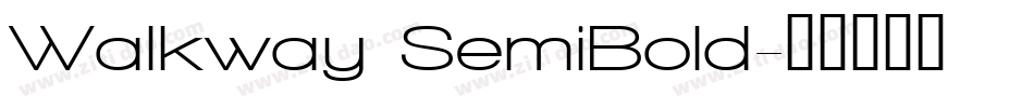 Walkway SemiBold字体转换
